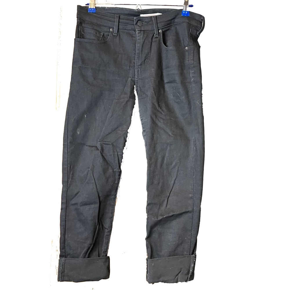 Women's Levi Strauss Black Mid Rise Skinny Jeans